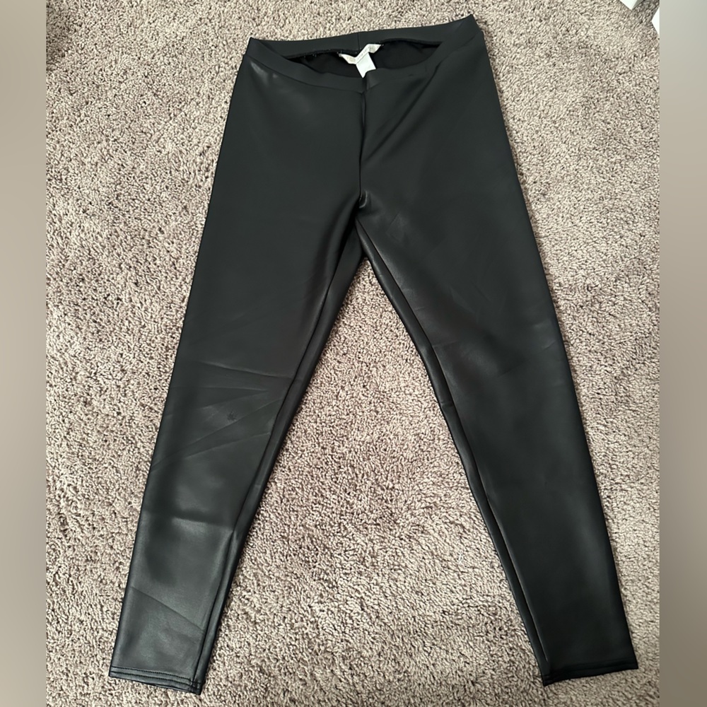 Lauren Conrad - Black Pleather Leggings - S